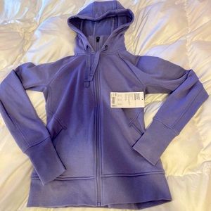 ALTHETA Triumph Zip-Up Hoodie in Purple XXS